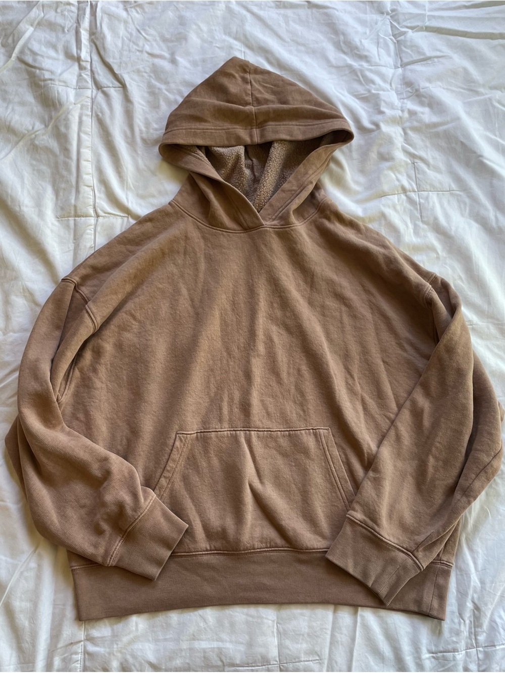 PINK Victoria's Secret women's Brown Hooded Sweatshirt Size Medium